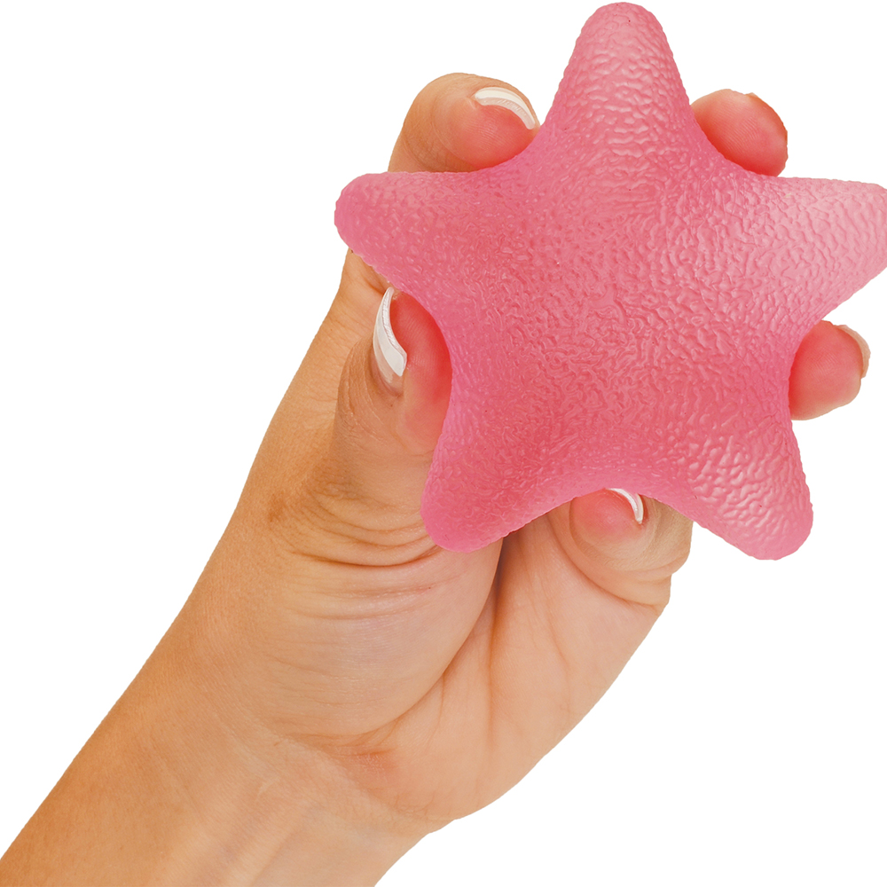 HAND SQUEEZE STAR SOFT PINK